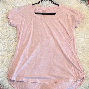 CALIA by Carrie Underwood Light Pink Short Sleeve Tee Womens Size Large